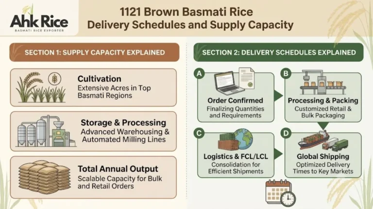 1121 Brown Basmati Rice Delivery Schedules and Supply Capacity Explained