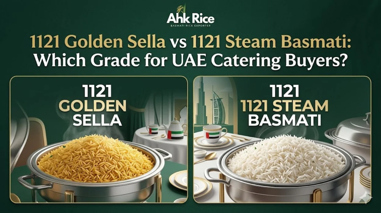 1121 Golden Sella vs 1121 Steam Basmati Which Grade for UAE Catering Buyers