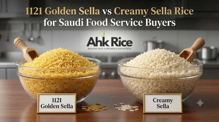1121 Golden Sella vs Creamy Sella Rice for Saudi Food Service Buyers