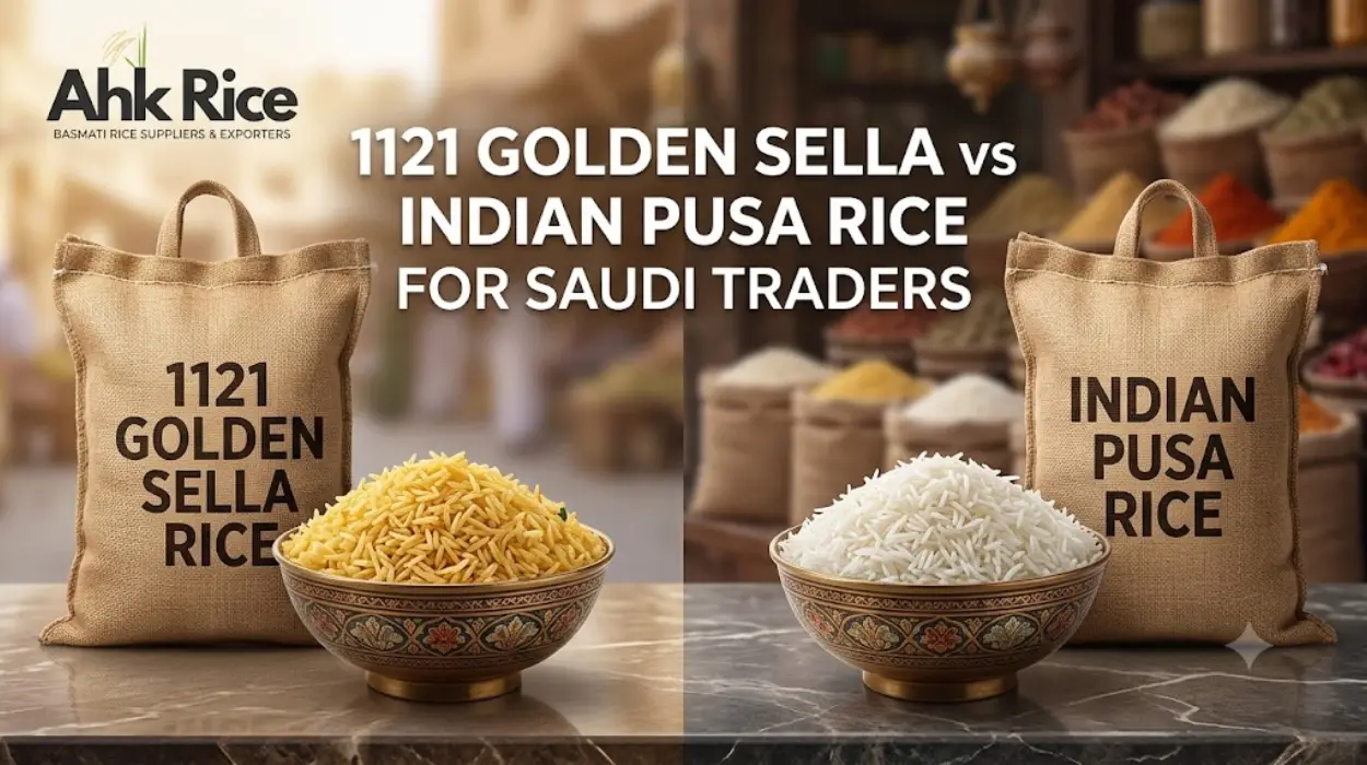 1121 Golden Sella vs Indian Pusa Rice for Saudi Traders