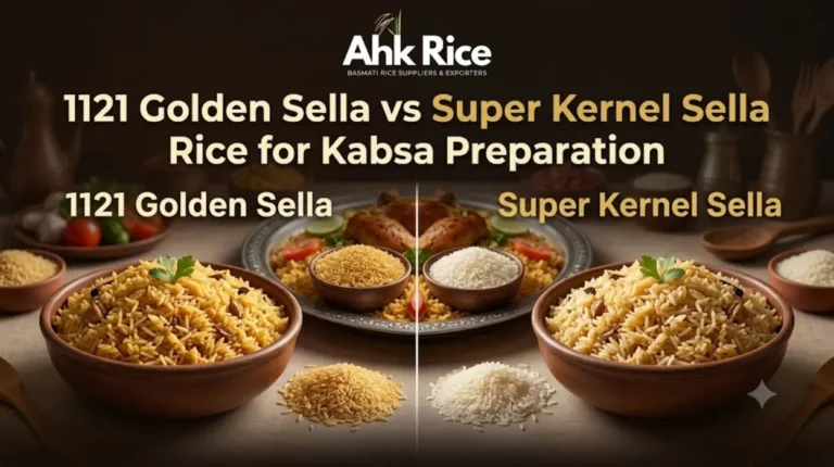 1121 Golden Sella vs Super Kernel Sella Rice for Kabsa Preparation