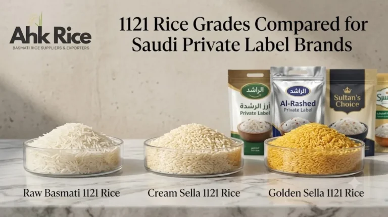 1121 Rice Grades Compared for Saudi Private Label Brands
