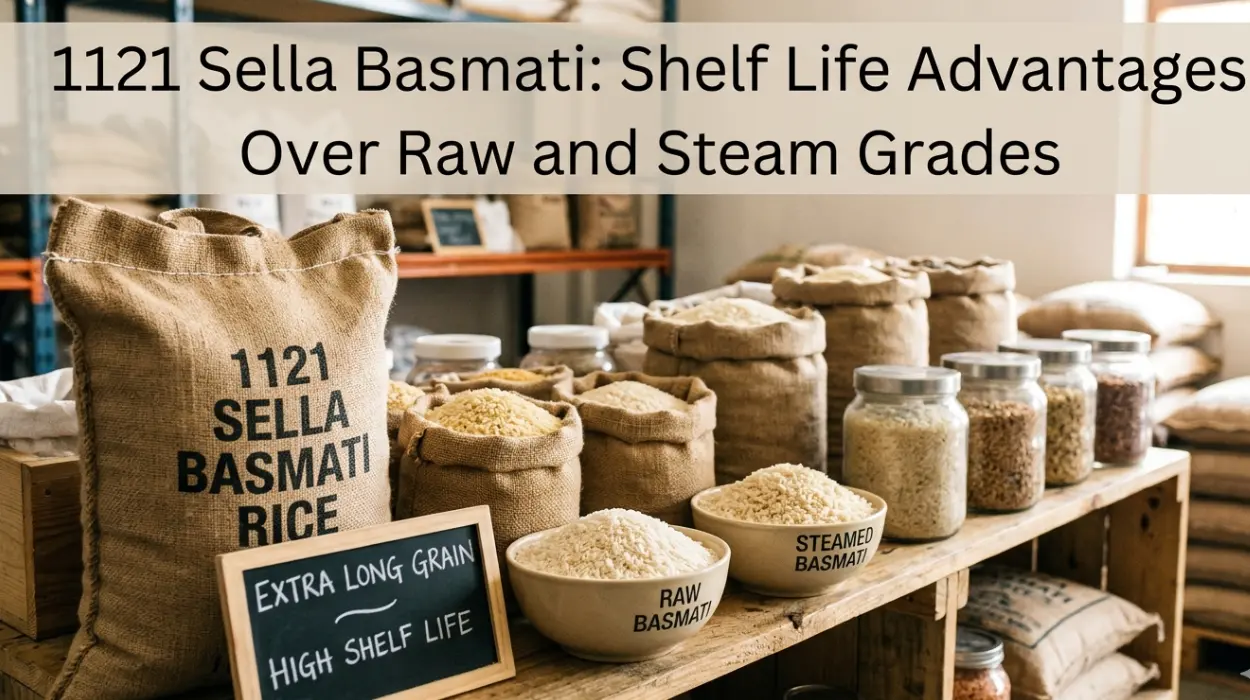 1121 Sella Basmati: Shelf Life Advantages Over Raw and Steam Grades