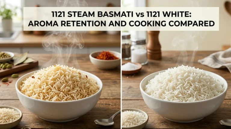 1121 Steam Basmati vs 1121 White: Aroma Retention and Cooking Compared