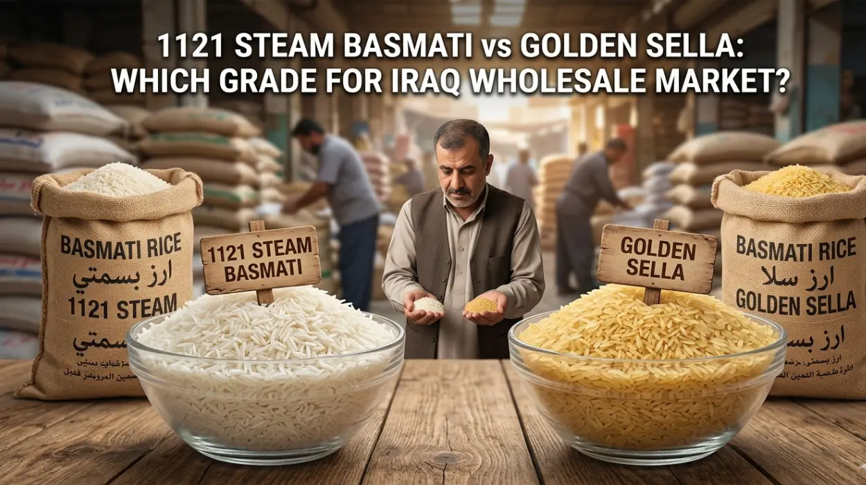 1121 Steam Basmati vs Golden Sella: Which Grade for Iraq Wholesale Market