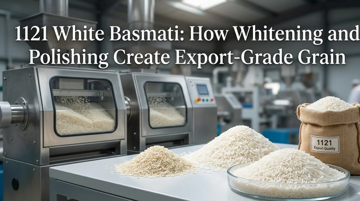 1121 White Basmati: How Whitening and Polishing Create Export-Grade Grain