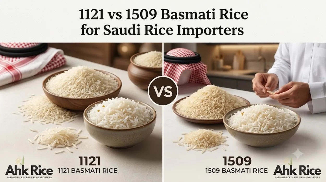 1121 vs 1509 Basmati Rice for Saudi Rice Importers