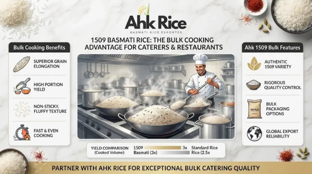 1509 Basmati Rice Benefits for Bulk Cooking