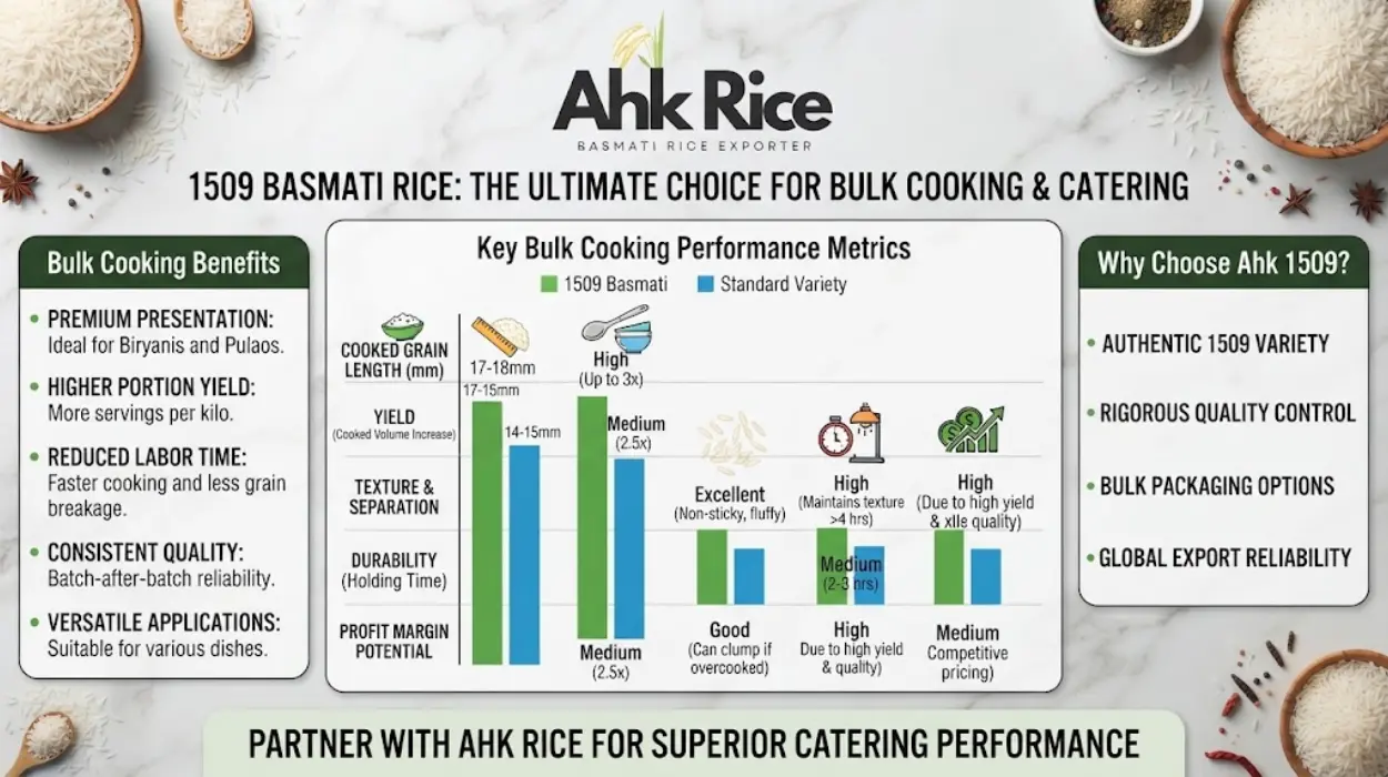 1509 Basmati Rice Benefits for Bulk Cooking