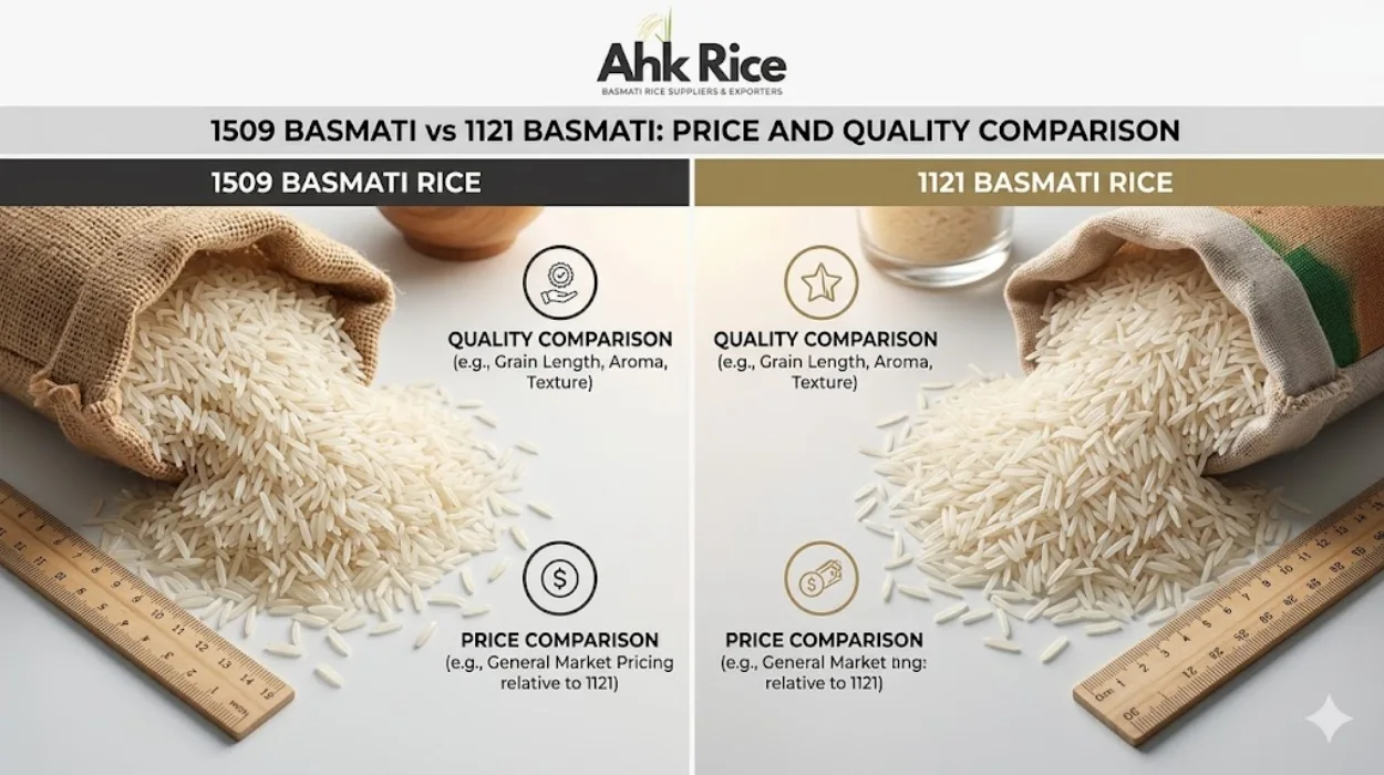 1509 Basmati vs 1121 Basmati Price and Quality Comparison