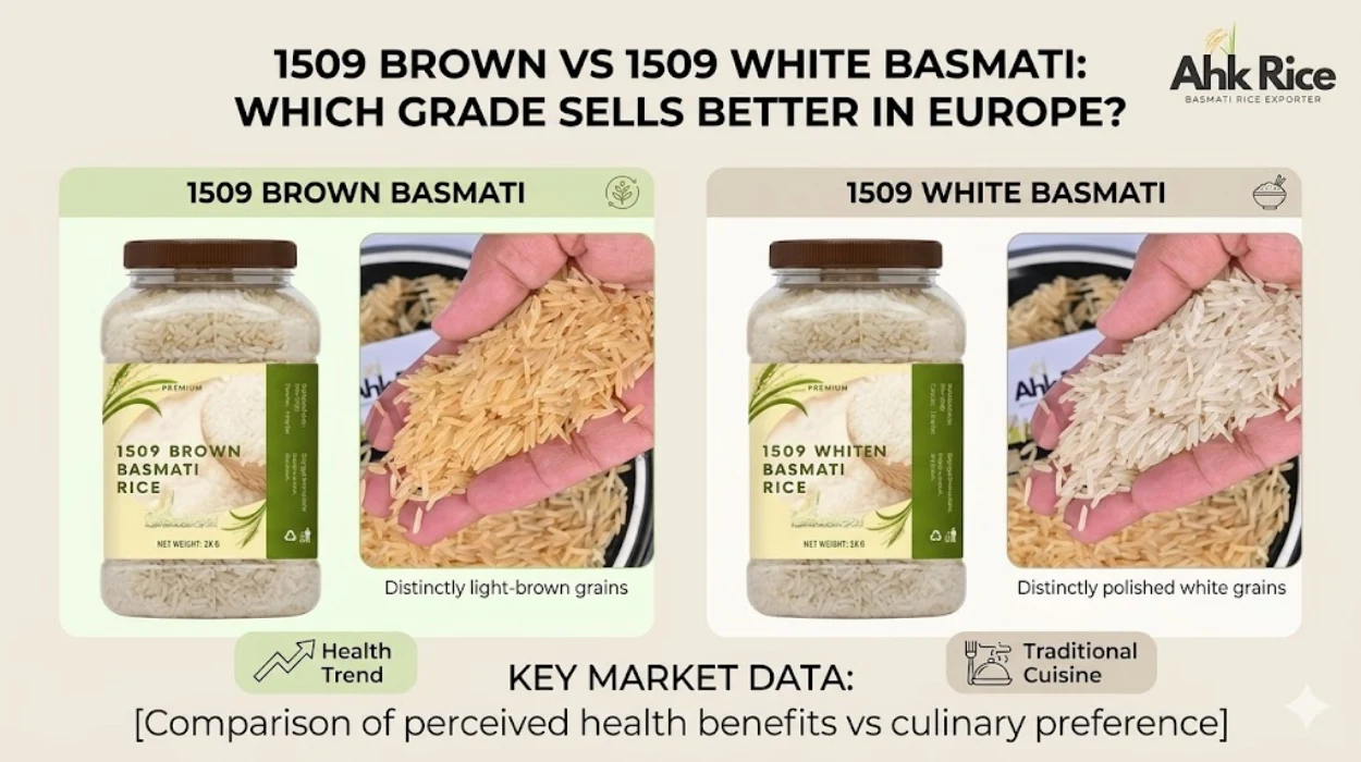 1509 Brown vs 1509 White Basmati: Which Grade Sells Better in Europe?