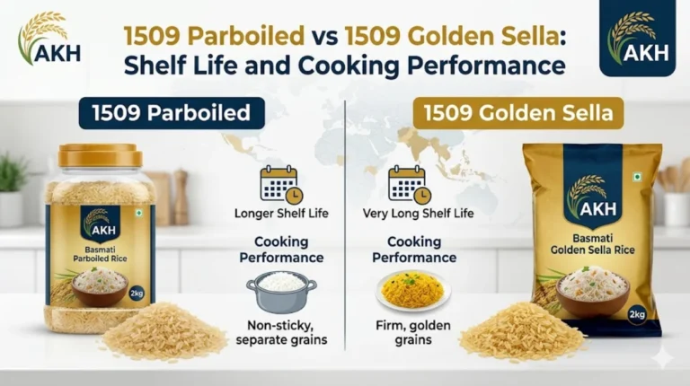1509 Parboiled vs 1509 Golden Sella Shelf Life and Cooking Performance