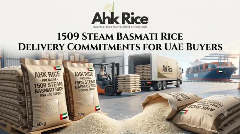 1509 Steam Basmati Rice Delivery Commitments for UAE Buyers