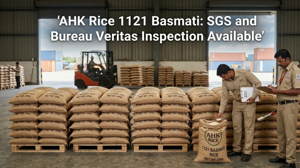 AHK Rice 1121 Basmati: SGS and Bureau Veritas Inspection Available