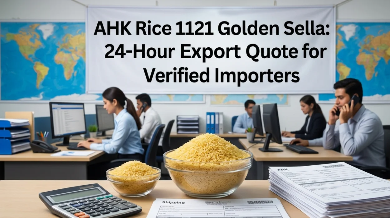 AHK Rice 1121 Golden Sella: 24-Hour Export Quote for Verified Importers