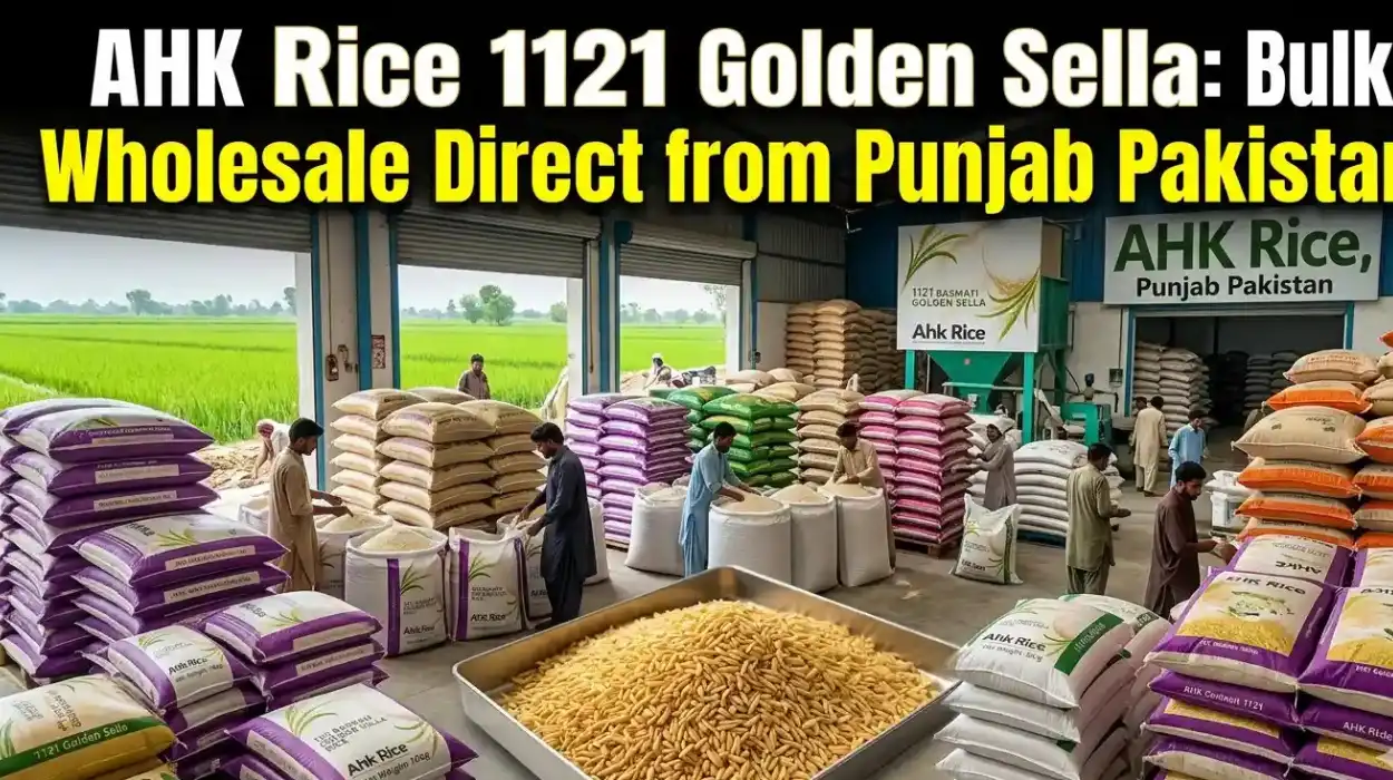AHK Rice 1121 Golden Sella: Bulk Wholesale Direct from Punjab Pakistan
