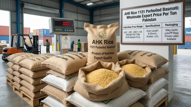 AHK Rice 1121 Parboiled Basmati: Wholesale Export Price Per Ton Pakistan