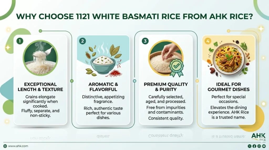 Generic Rice AHK Rice 1121 White Basmati: Aged Stock Available