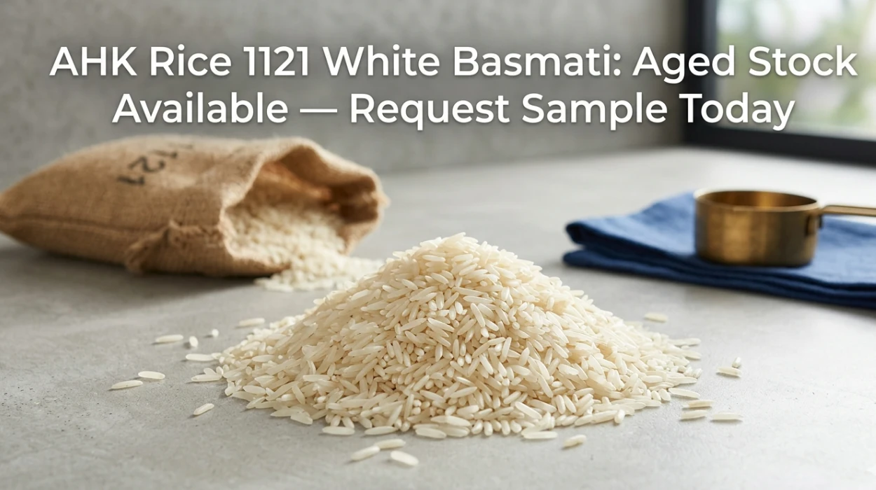 AHK Rice 1121 White Basmati Aged Stock Available — Request Sample Today