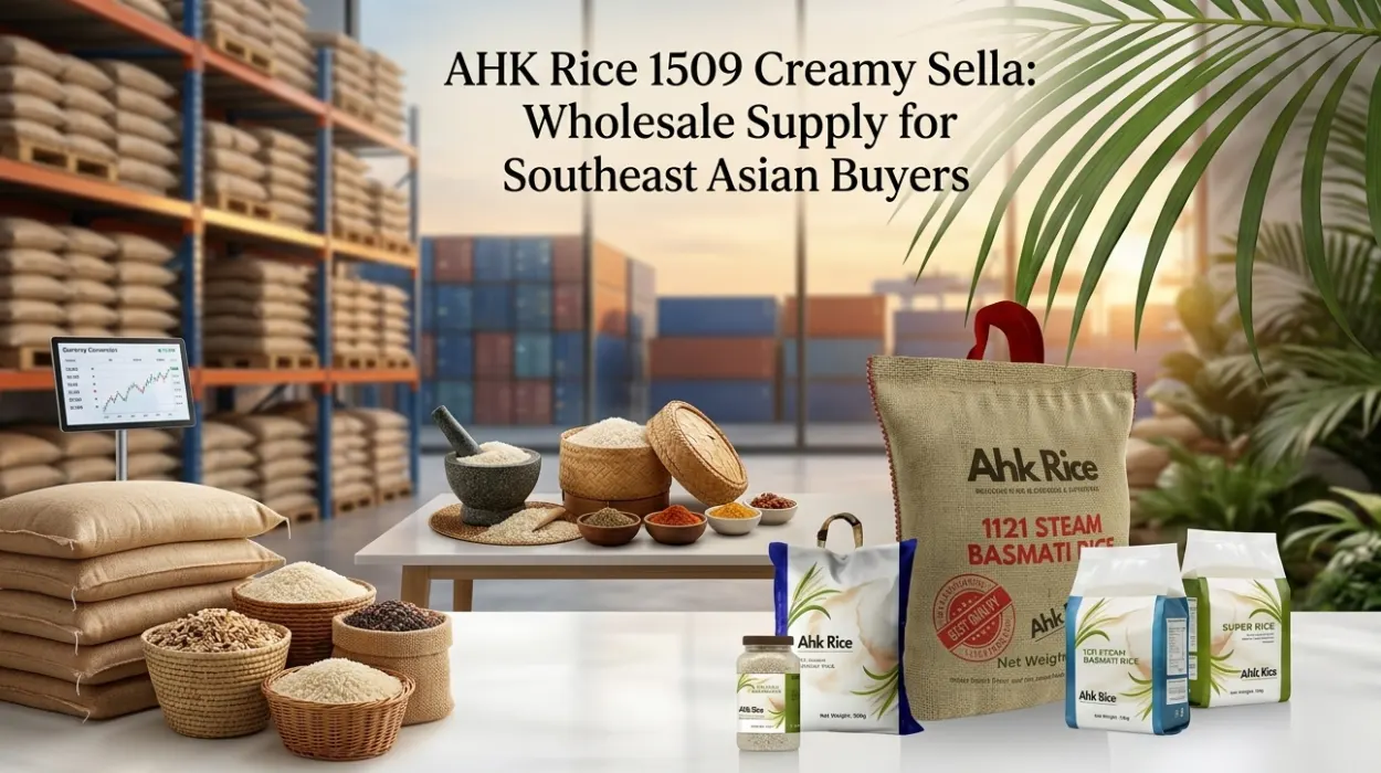 AHK Rice 1509 Creamy Sella: Wholesale Supply for Southeast Asian Buyers