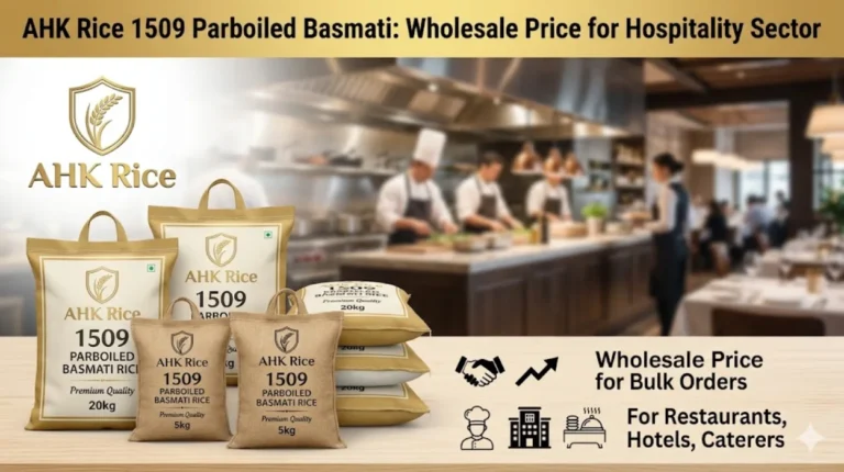 AHK Rice 1509 Parboiled Basmati Wholesale Price for Hospitality Sector