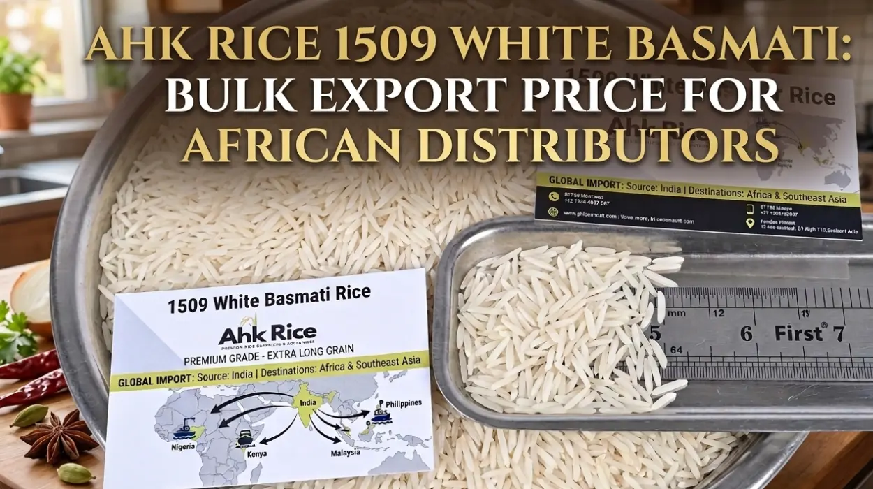 AHK Rice 1509 White Basmati: Bulk Export Price for African Distributors