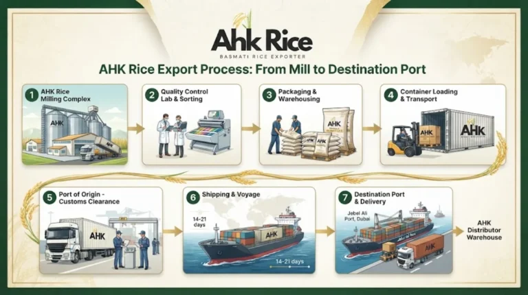 AHK Rice Export Process From Mill to Destination Port