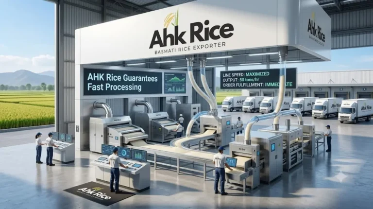 AHK Rice Guarantees Fast Processing and Export Container Readiness