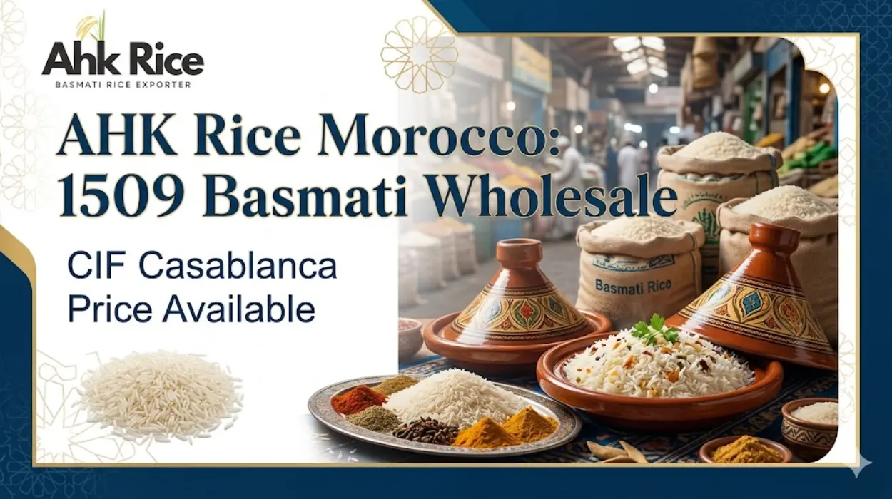AHK Rice Morocco 1509 Basmati Wholesale — CIF Casablanca Price Available