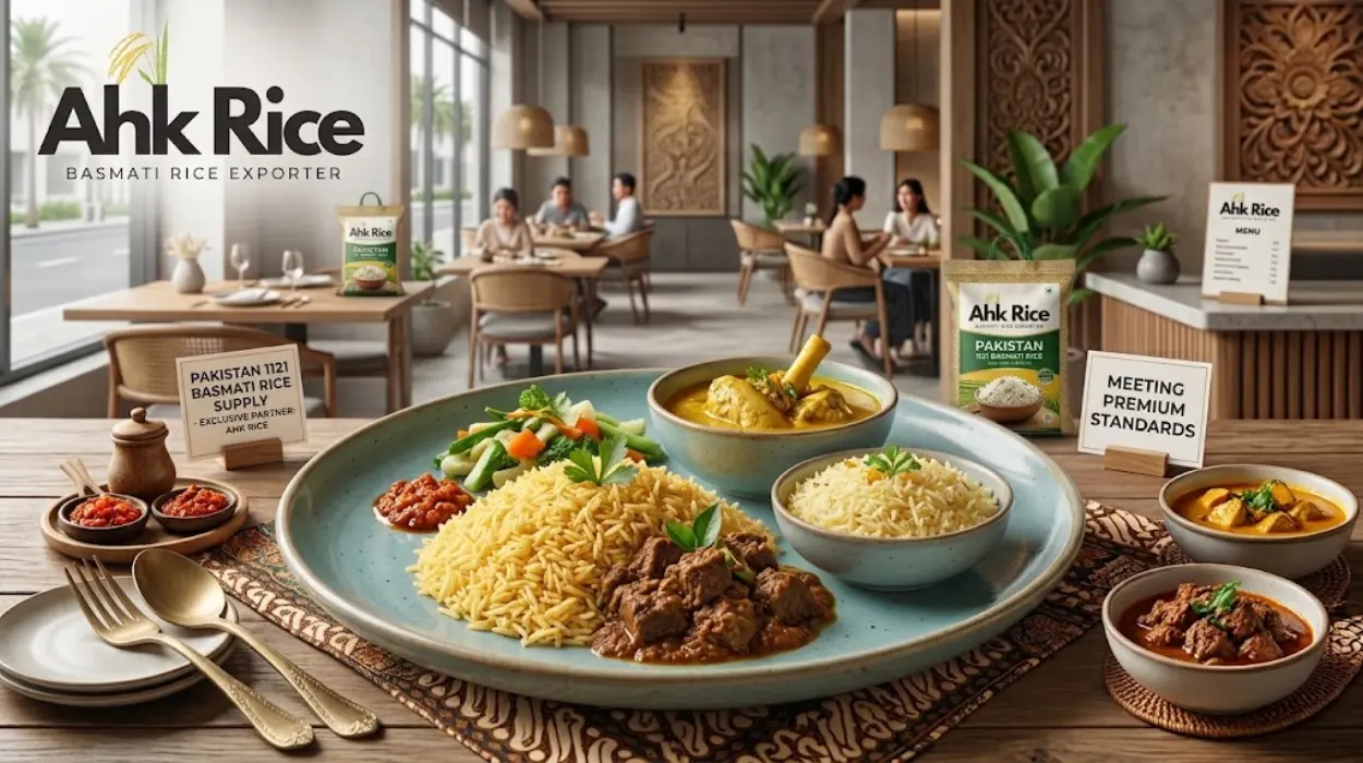 AHK Rice Pakistan 1121 Basmati Rice Supply for Indonesian Restaurants