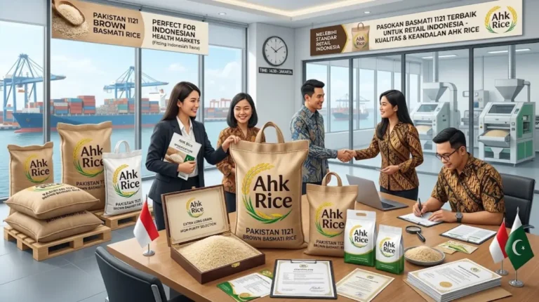 AHK Rice Pakistan 1121 Brown Basmati Supply for Indonesian Health Retailers