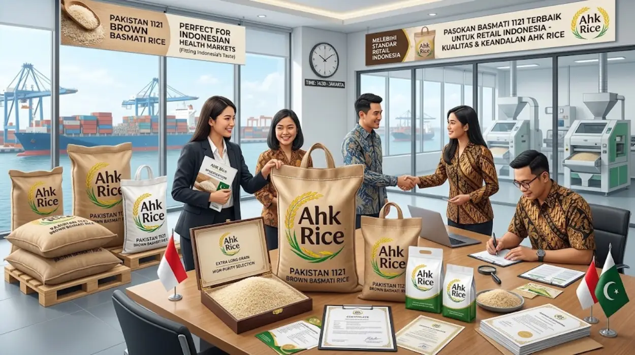 AHK Rice Pakistan 1121 Brown Basmati Supply for Indonesian Health Retailers