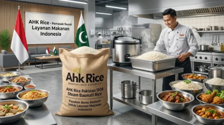AHK Rice Pakistan 1509 Steam Basmati Rice Supply for Indonesian Foodservice