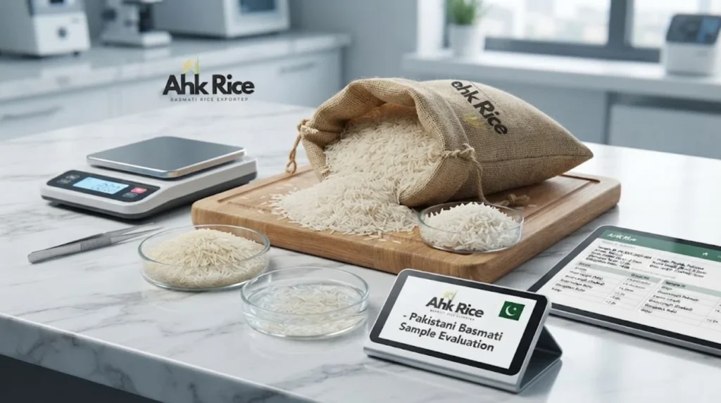 AHK Rice Pakistan Basmati Samples for Indonesian Importer Evaluation