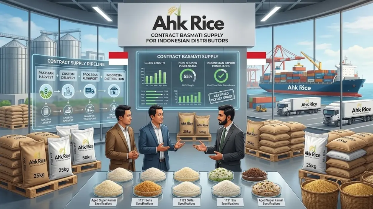 AHK Rice Pakistan Contract Basmati Supply for Indonesian Distributors