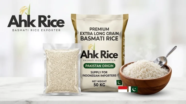 AHK Rice Pakistan Extra Long Grain Basmati Supply for Indonesian Importers