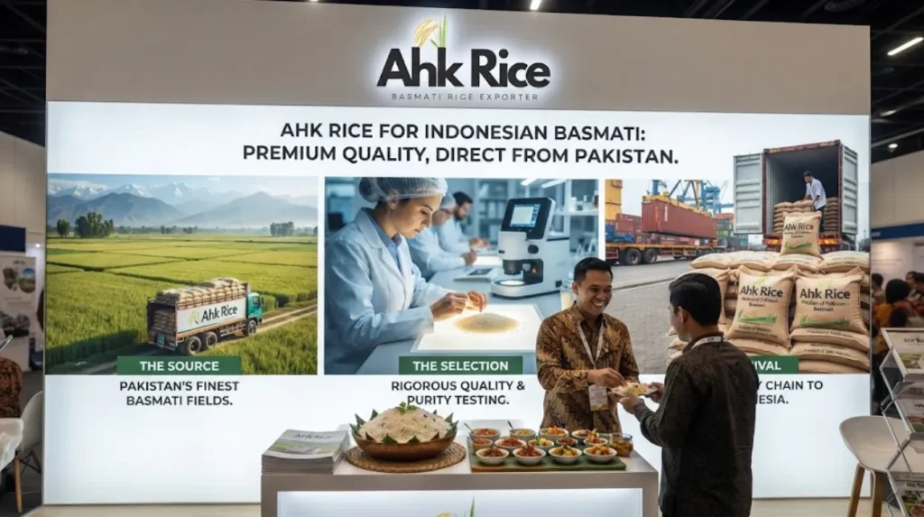 AHK Rice Pakistan Quality-Controlled Basmati Supply for Indonesian Importers