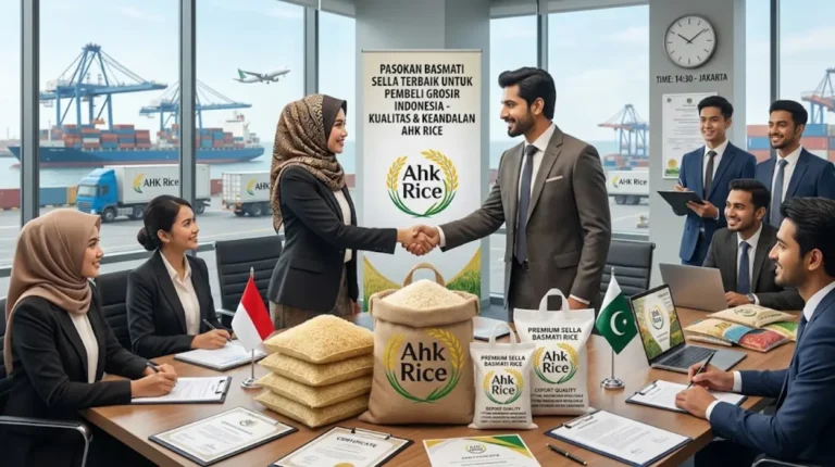 AHK Rice Pakistan Sella Basmati Rice Supply for Indonesian Wholesale Buyers