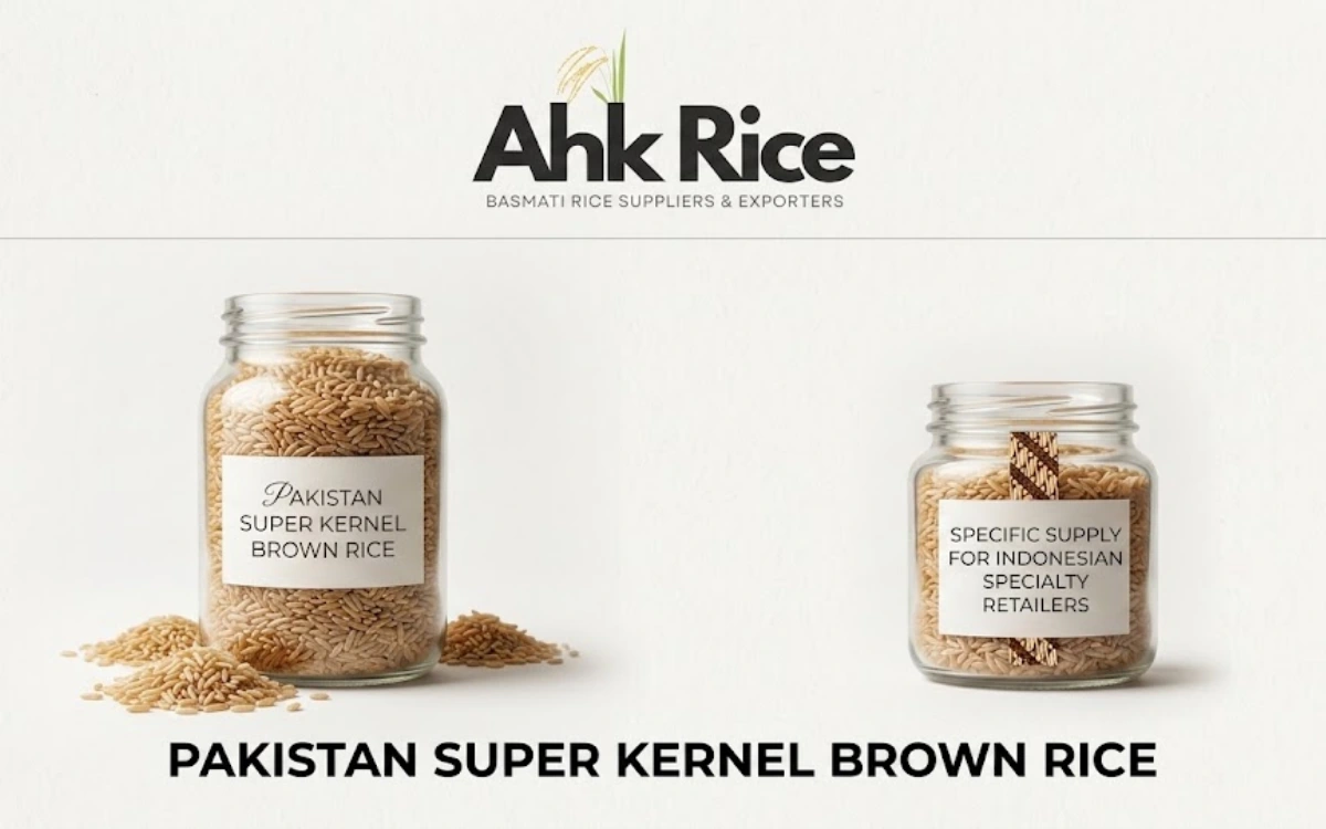 AHK Rice Pakistan Super Kernel Brown Rice Supply for Indonesian Specialty Retailers