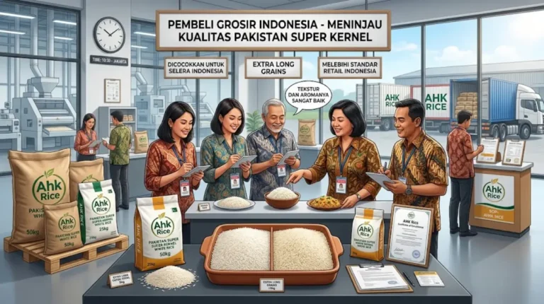 AHK Rice Pakistan Super Kernel White Rice Supply for Indonesian Retailers