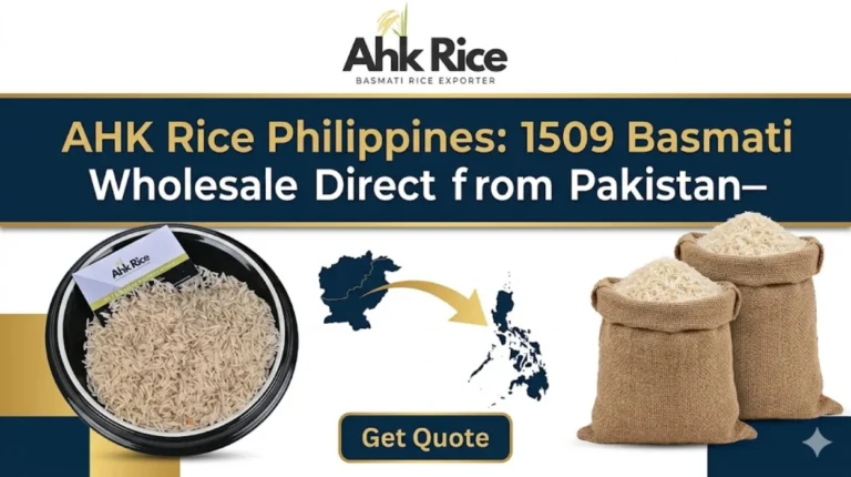 AHK Rice Philippines 1509 Basmati Wholesale Direct from Pakistan — Get Quote