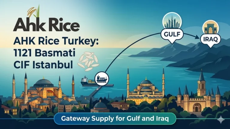 AHK Rice Turkey 1121 Basmati CIF Istanbul — Gateway Supply for Gulf and Iraq