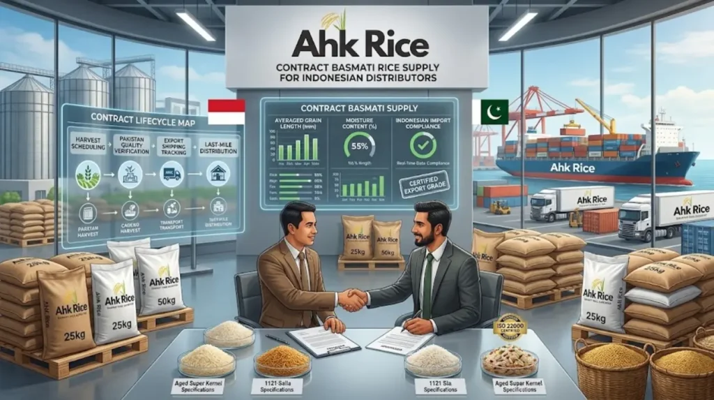 AHK Rice Pakistan Contract Basmati Supply for Indonesian Distributors