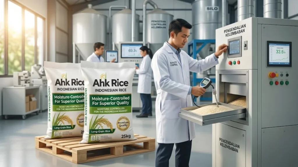 AHK Rice Pakistan Moisture-Controlled Basmati Rice Supply for Indonesian Importers