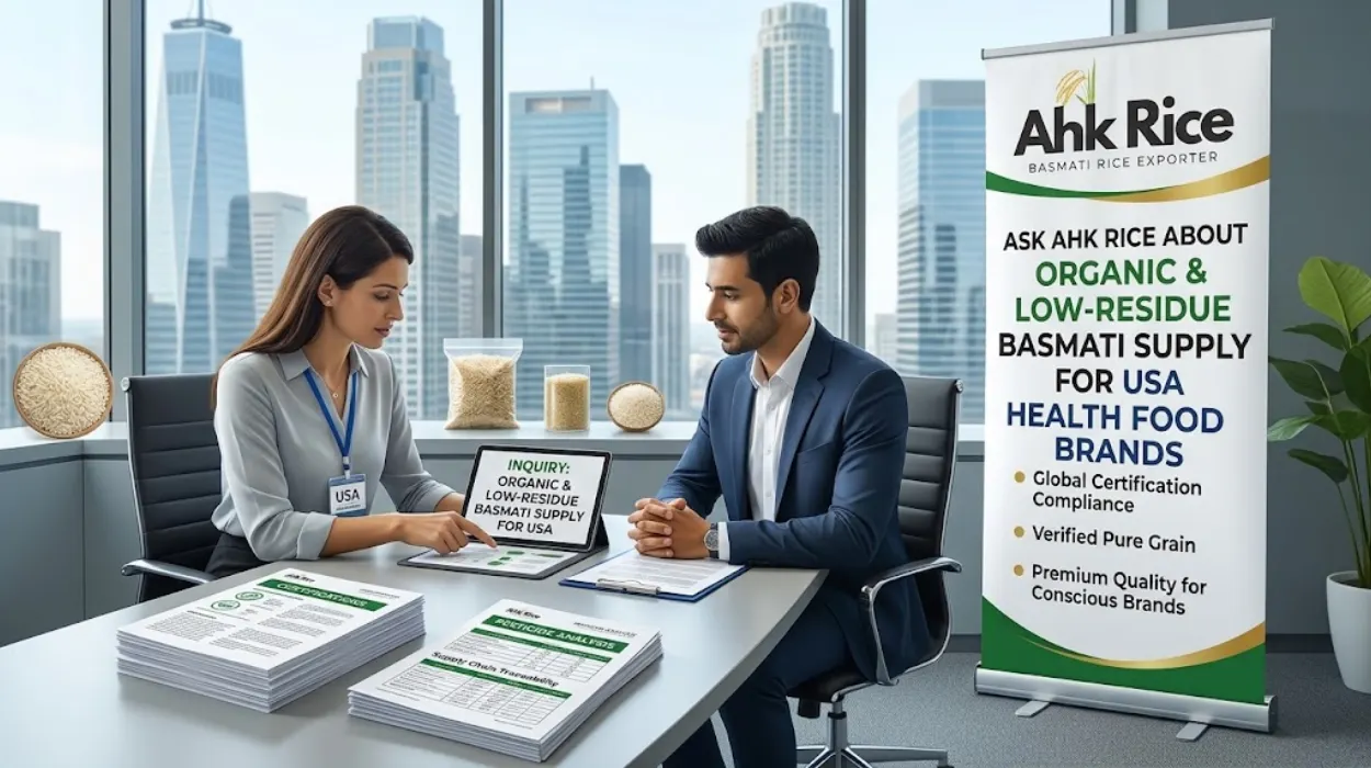 Ask AHK Rice About Organic and Low-Residue Basmati Supply for USA Health Food Brands