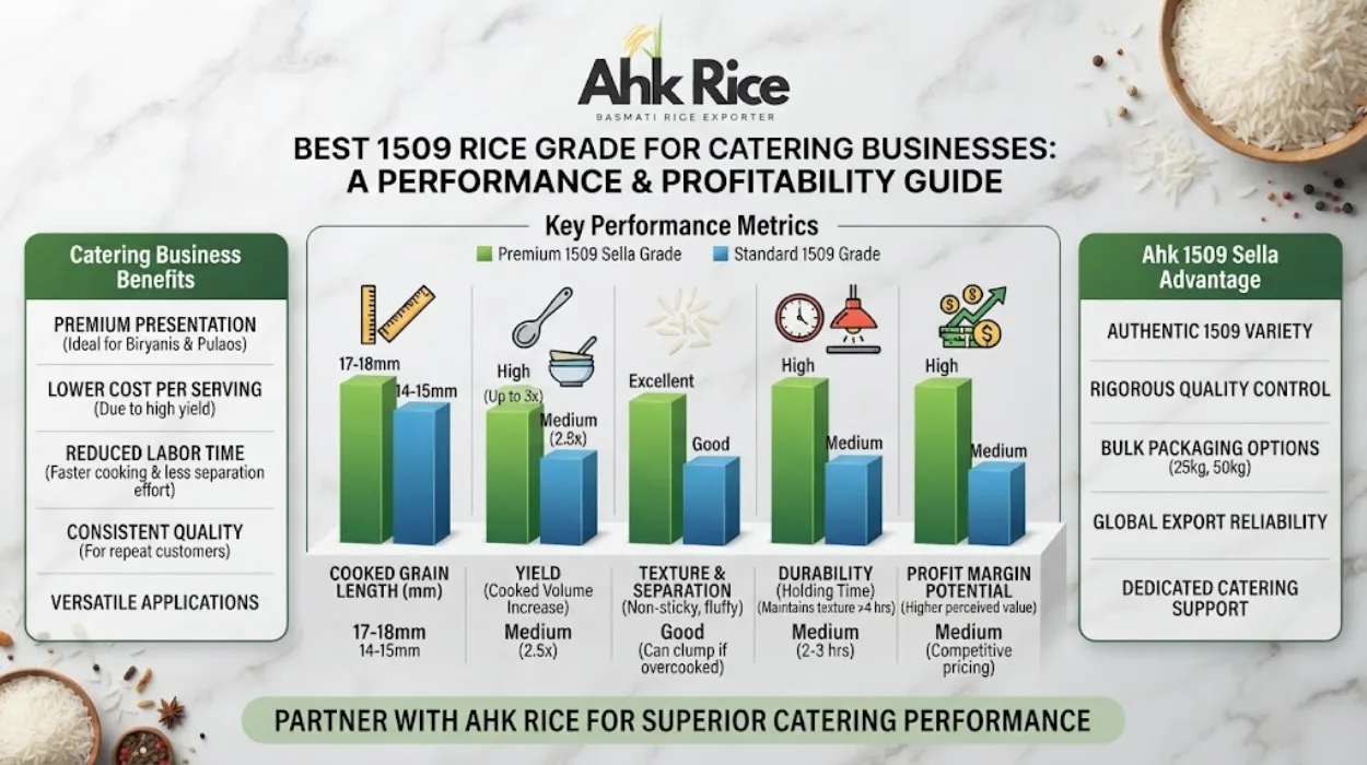 Best 1509 Rice Grade for Catering Businesses