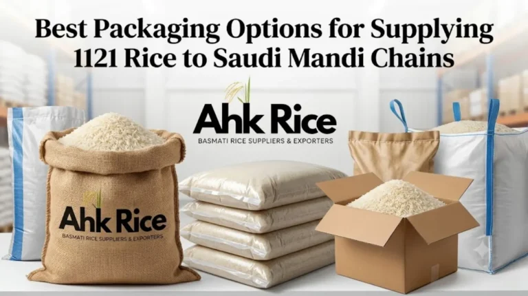 Best Packaging Options for Supplying 1121 Rice to Saudi Mandi Chains