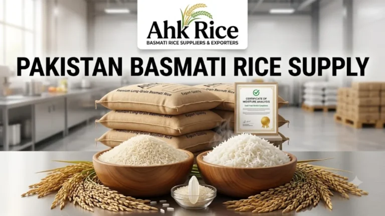 Bulk Pakistan Basmati Rice Supply with Moisture Certification for Saudi Food Service Companies
