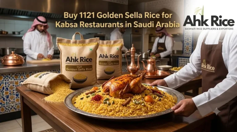 Buy 1121 Golden Sella Rice for Kabsa Restaurants in Saudi Arabia