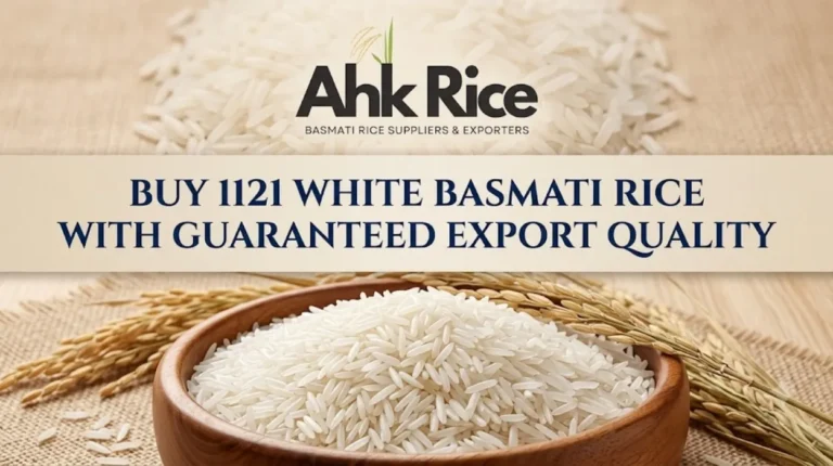 Buy 1121 White Basmati Rice with Guaranteed Export Quality